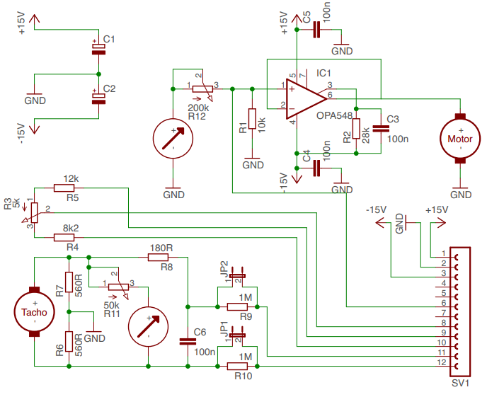 Analog servo controller, view 4